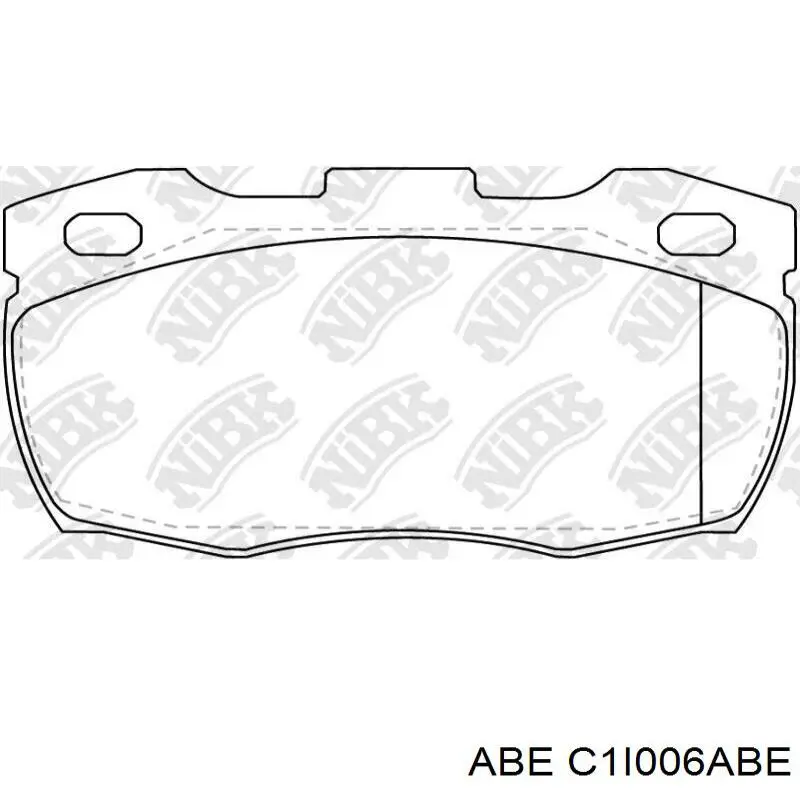 Гальмівні колодки ABE C1I006ABE ціна, від 22.79 USD