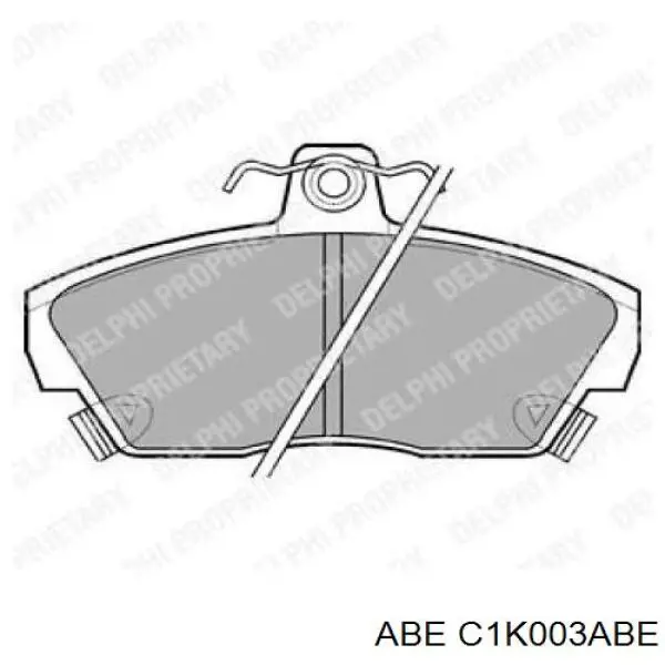 Колодки гальмівні передні, дискові C1K003ABE ABE