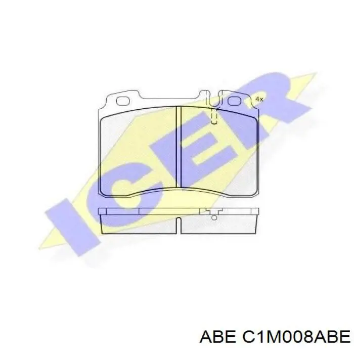 Передні тормозні колодки C1M008ABE ABE