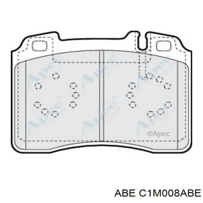 Тормозні колодки ABE C1M008ABE
