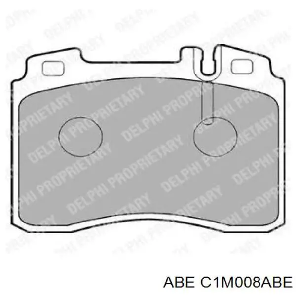 Гальмівні колодки ABE C1M008ABE ціна, від 21.24 USD