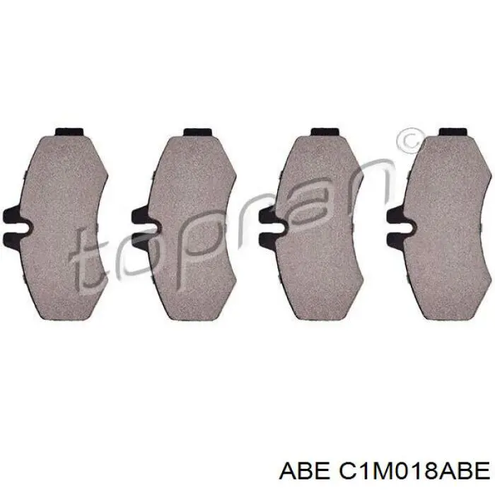 C1M018ABE ABE колодки гальмівні передні, дискові