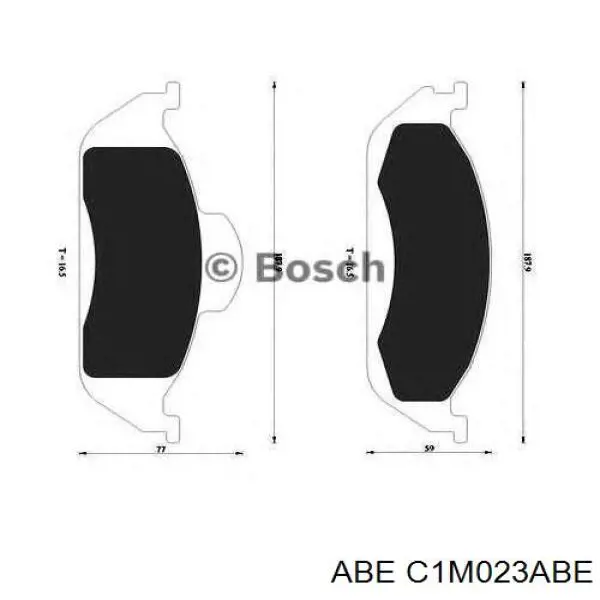 Купити C1M023ABE ABE Колодки гальмівні передні, дискові