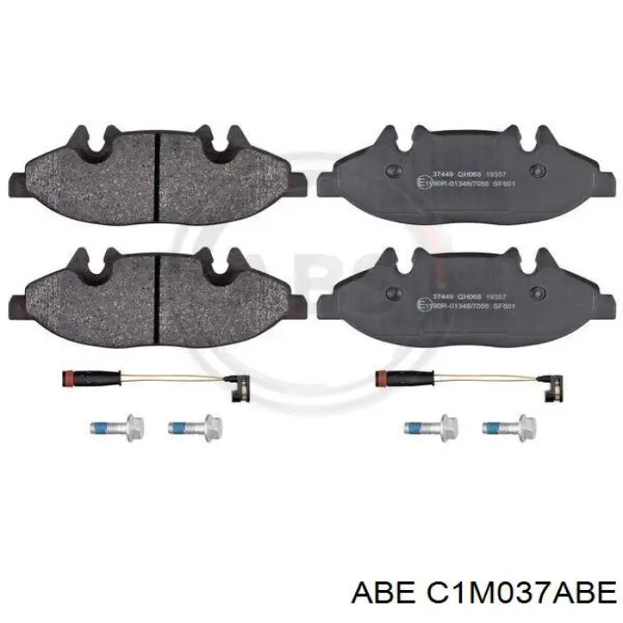 Гальмівні колодки ABE C1M037ABE ціна, від 24.99 USD
