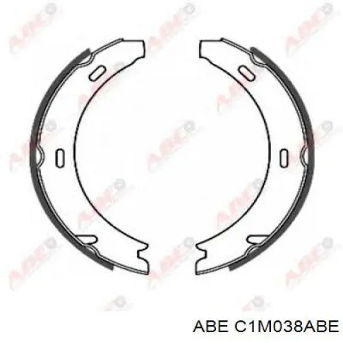 Тормозні колодки ABE C1M038ABE
