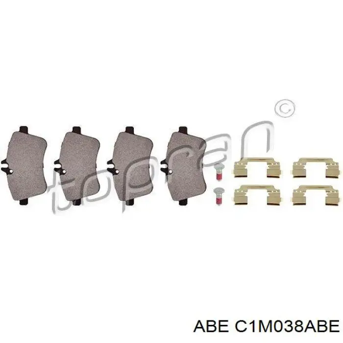 Гальмівні колодки ABE C1M038ABE ціна, від 28.61 USD