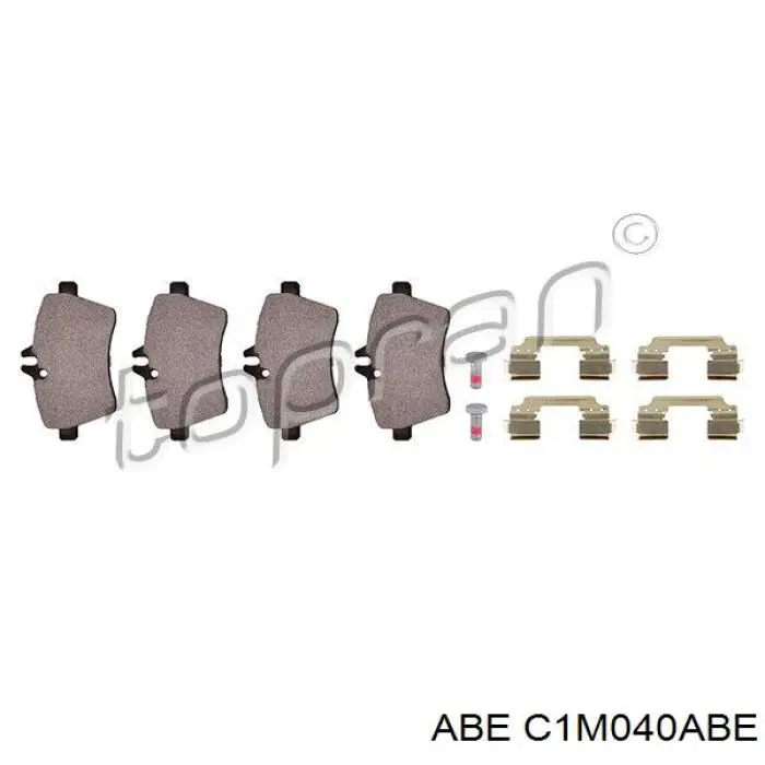 Гальмівні колодки ABE C1M040ABE ціна, від 22.90 USD