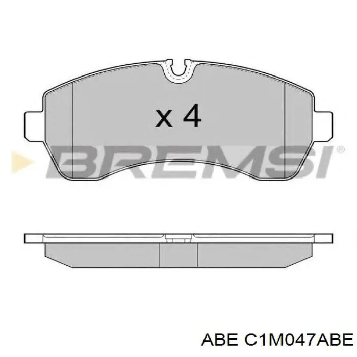 Передні тормозні колодки C1M047ABE ABE