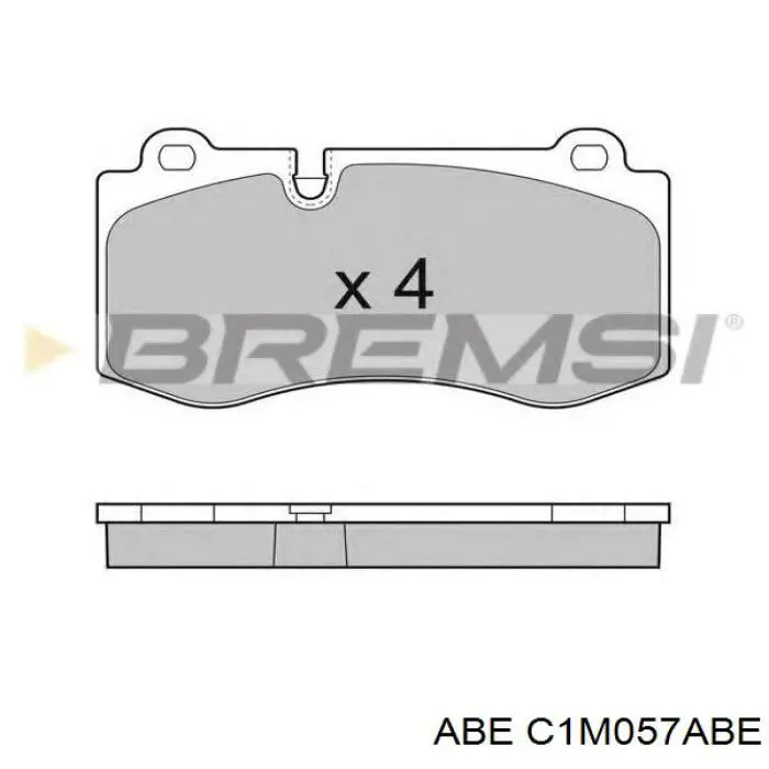 Купити C1M057ABE ABE Колодки гальмівні передні, дискові