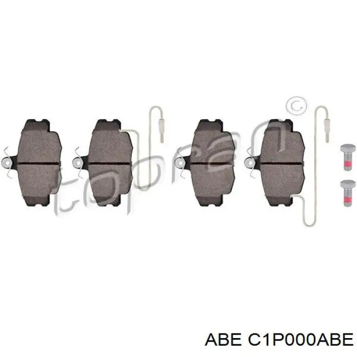 Гальмівні колодки ABE C1P000ABE ціна, від 12.23 USD