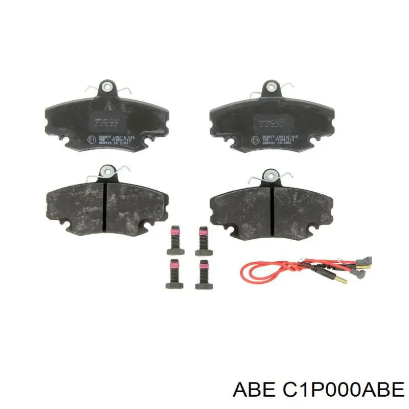 C1P000ABE ABE Передні гальмівні колодки