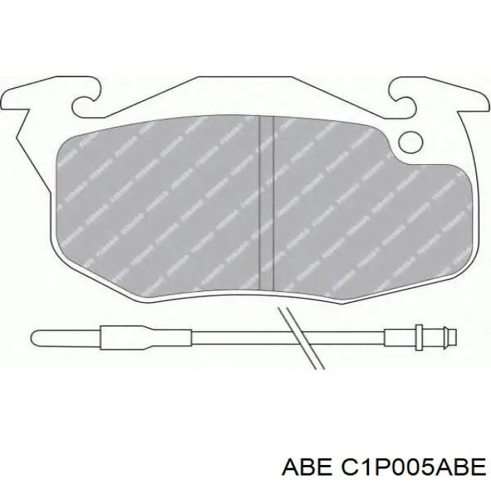 Тормозні колодки ABE C1P005ABE
