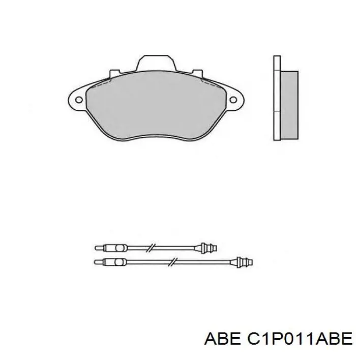 Купити C1P011ABE ABE Колодки гальмівні передні, дискові