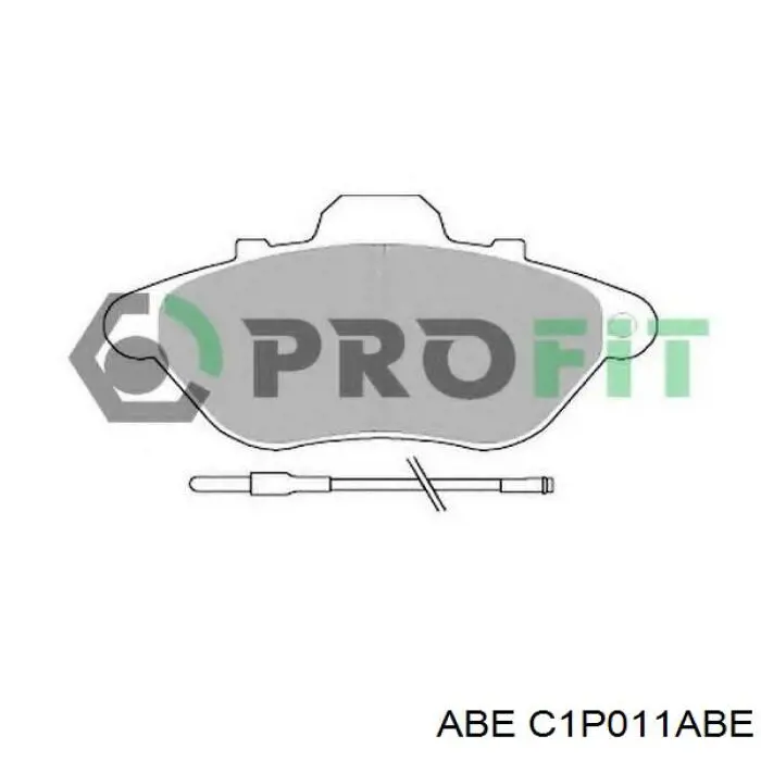 C1P011ABE ABE Передні гальмівні колодки