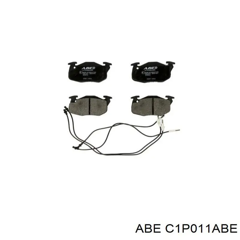 Гальмівні колодки ABE C1P011ABE ціна, від 18.95 USD
