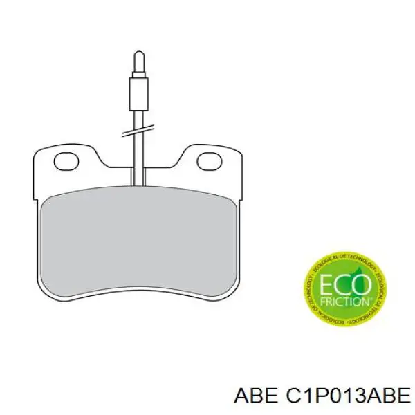 Гальмівні колодки ABE C1P013ABE ціна, від 14.68 USD