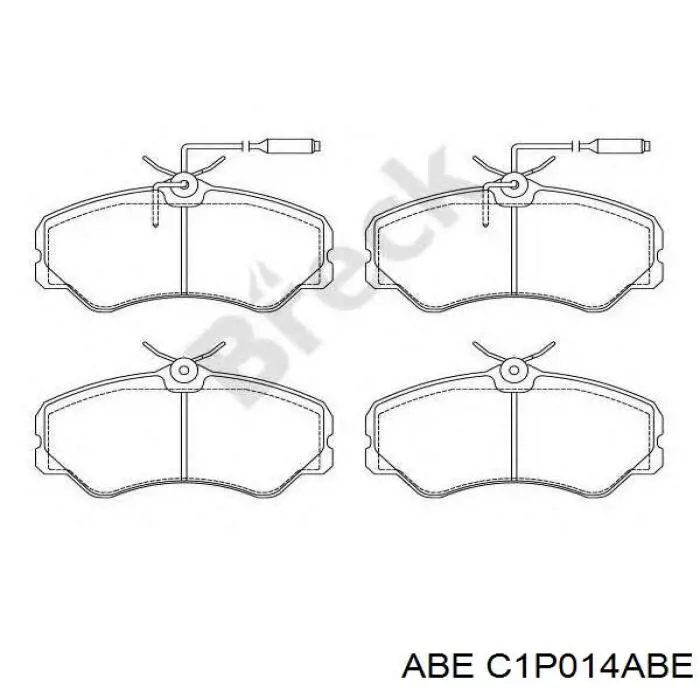 Тормозні колодки ABE C1P014ABE