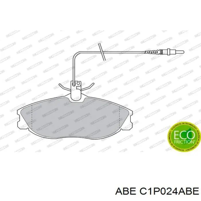 C1P024ABE ABE Передні гальмівні колодки