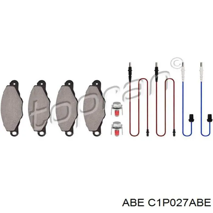 C1P027ABE ABE колодки гальмівні передні, дискові