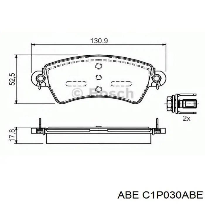 301462 VALEO Передні гальмівні колодки