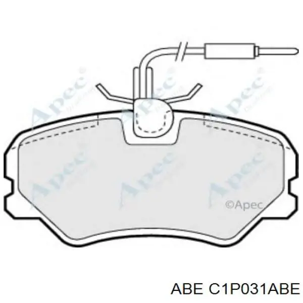 Передні тормозні колодки C1P031ABE ABE