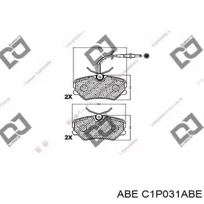 Гальмівні колодки ABE C1P031ABE ціна, від 11.83 USD
