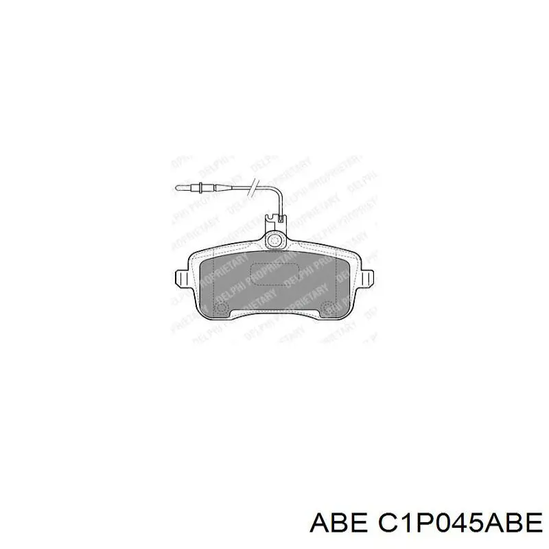 Передні тормозні колодки C1P045ABE ABE