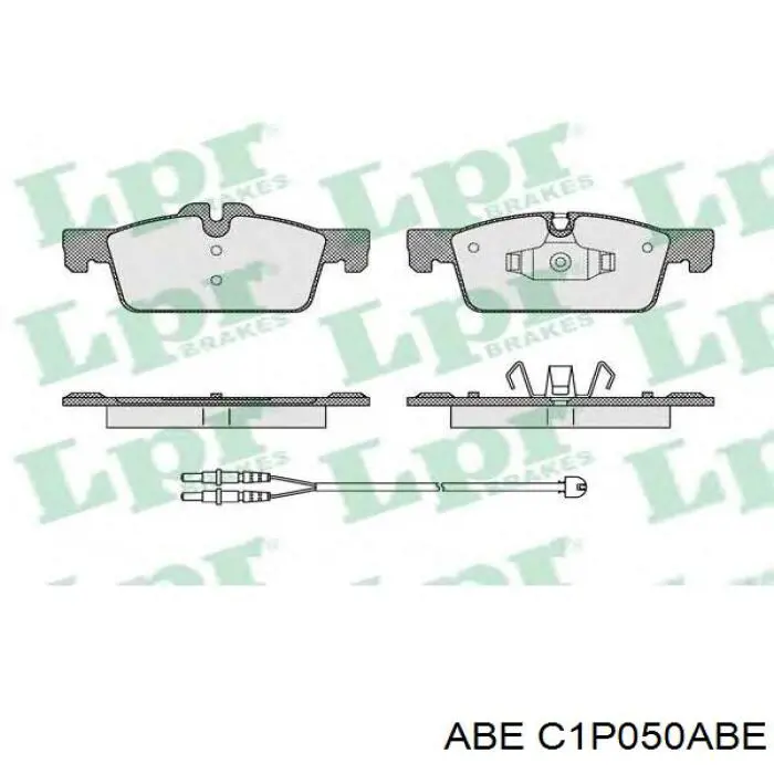 C1P050ABE ABE Передні гальмівні колодки