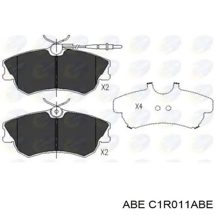 Гальмівні колодки ABE C1R011ABE ціна, від 23.67 USD