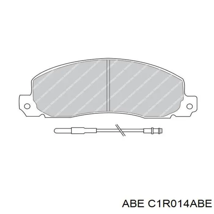 C1R014ABE ABE колодки гальмівні передні, дискові