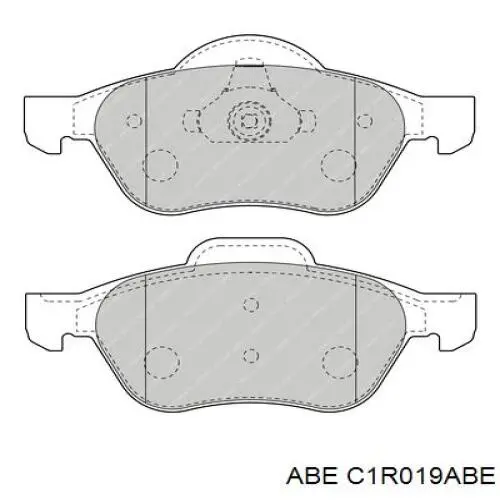 Гальмівні колодки ABE C1R019ABE ціна, від 20.57 USD
