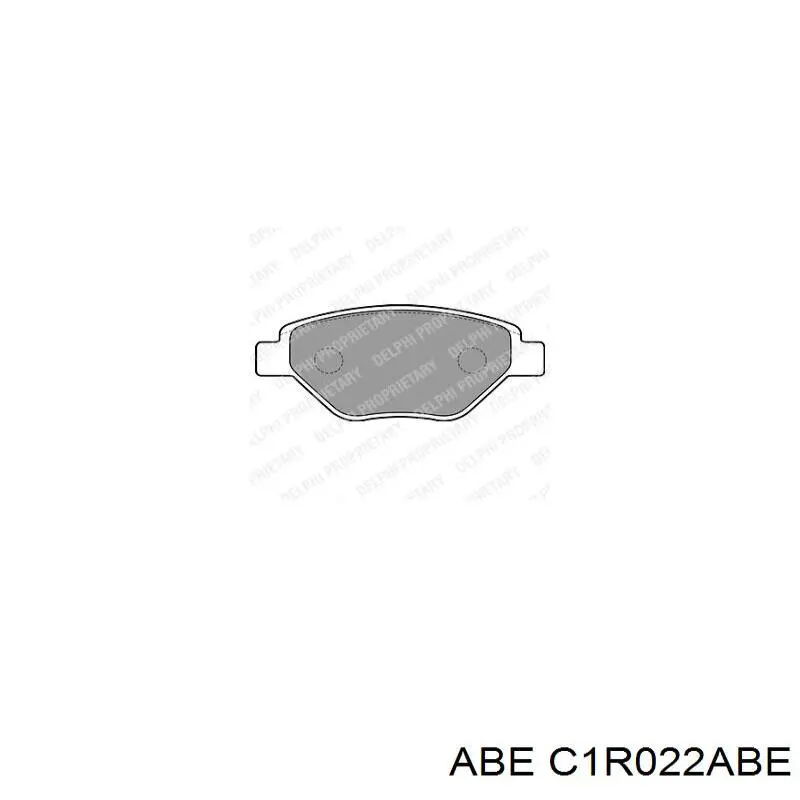 Гальмівні колодки ABE C1R022ABE ціна, від 16.85 USD