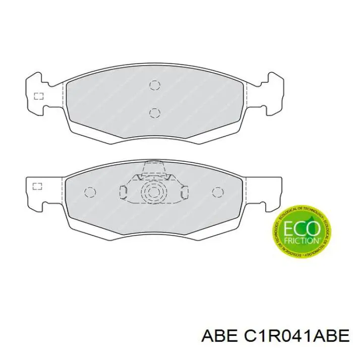 Гальмівні колодки ABE C1R041ABE ціна, від 20.78 USD