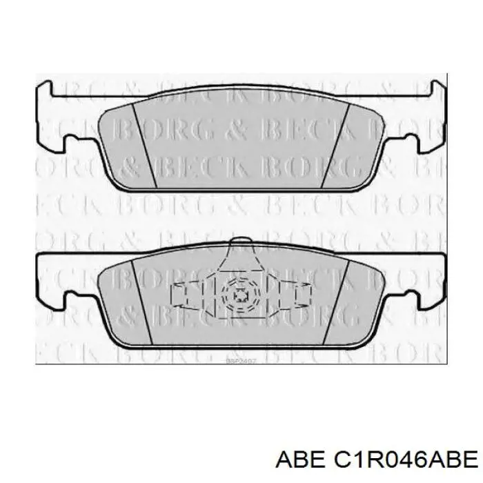 Купити C1R046ABE ABE Колодки гальмівні передні, дискові