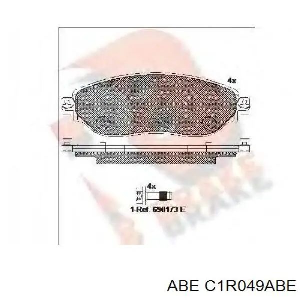 Купити C1R049ABE ABE Колодки гальмівні передні, дискові