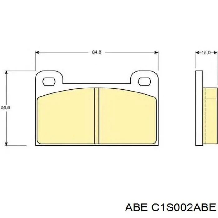 Купити C1S002ABE ABE Колодки гальмівні передні, дискові