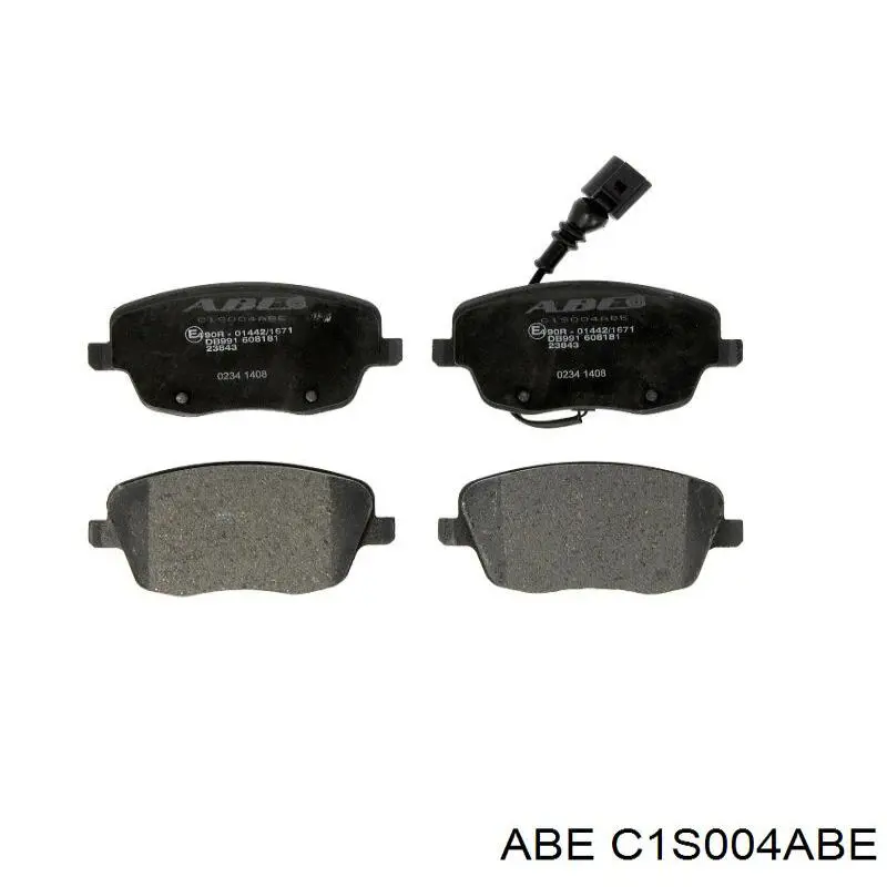 C1S004ABE ABE колодки гальмівні передні, дискові