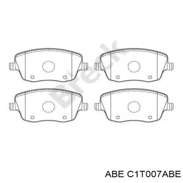 Передні тормозні колодки C1T007ABE ABE