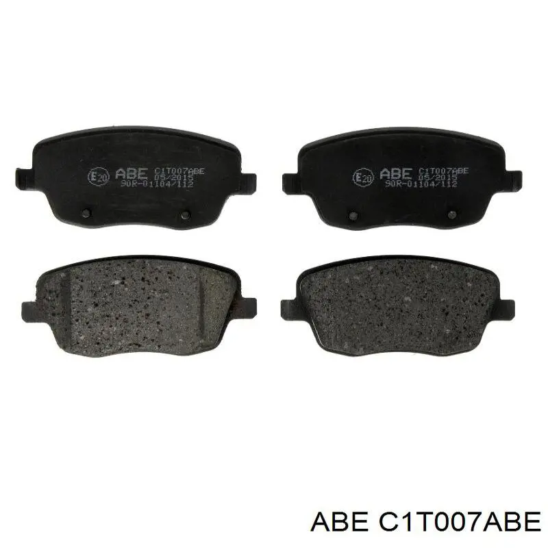 C1T007ABE ABE колодки гальмівні передні, дискові