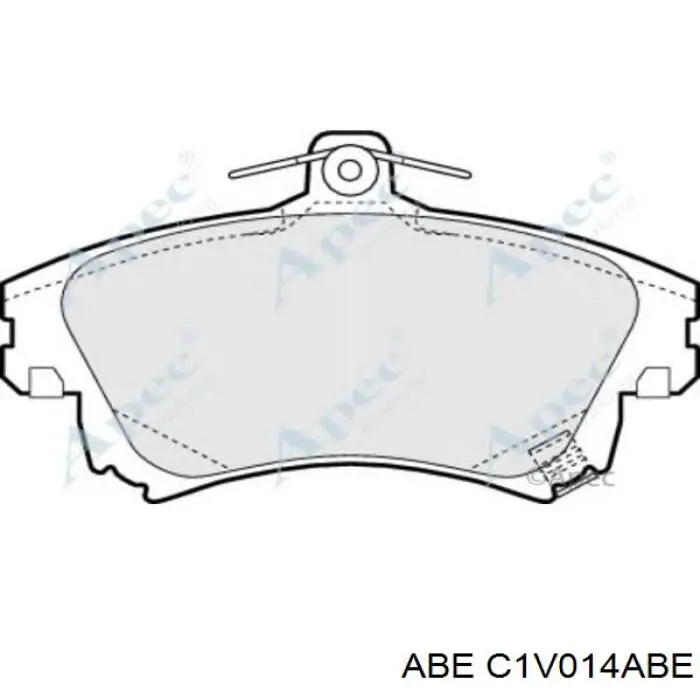 Тормозні колодки ABE C1V014ABE