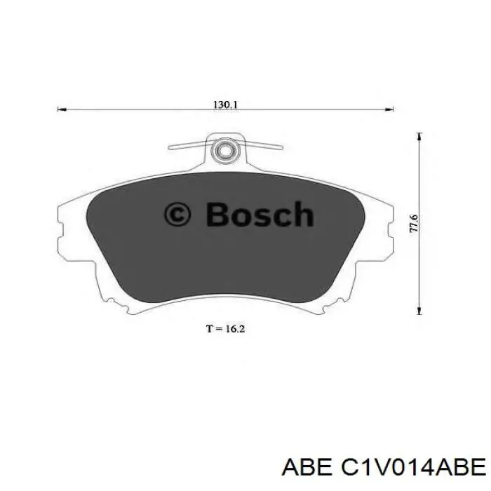 C1V014ABE ABE Передні гальмівні колодки