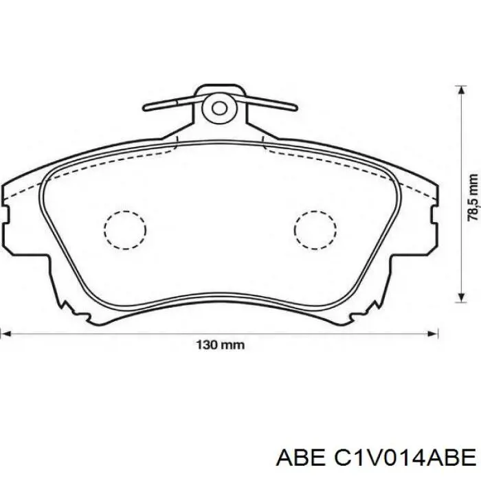 Гальмівні колодки ABE C1V014ABE ціна, від 15.77 USD