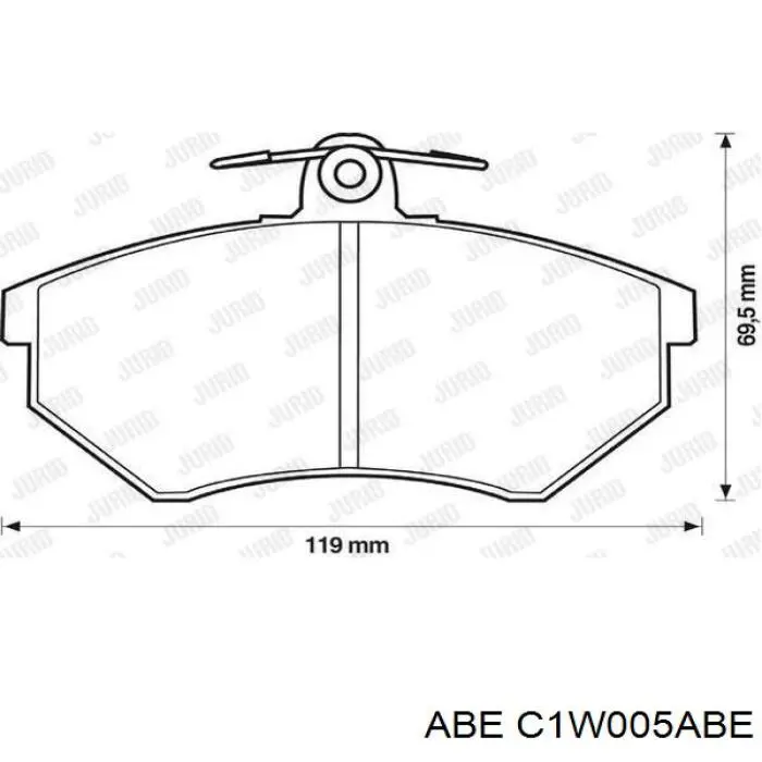 Купити C1W005ABE ABE Колодки гальмівні передні, дискові