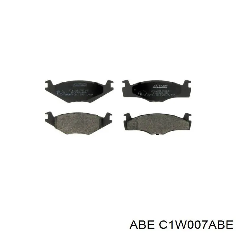 Передні тормозні колодки C1W007ABE ABE