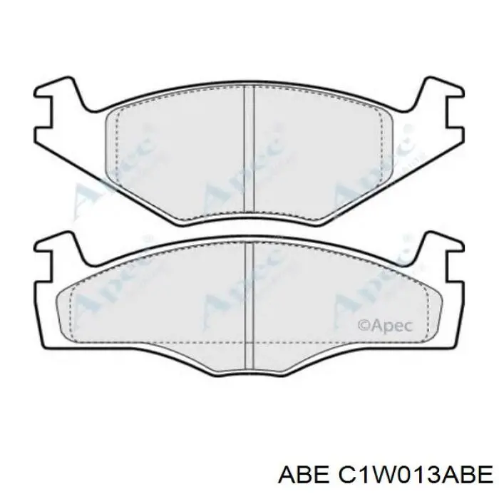 Гальмівні колодки ABE C1W013ABE ціна, від 15.24 USD
