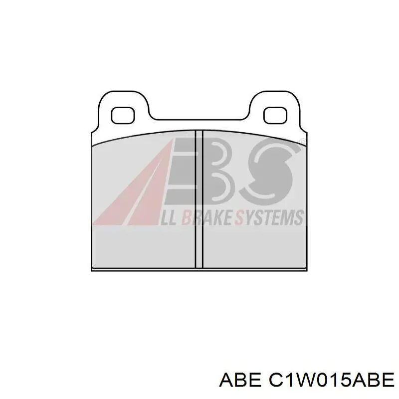 Гальмівні колодки ABE C1W015ABE ціна, від 15.32 USD