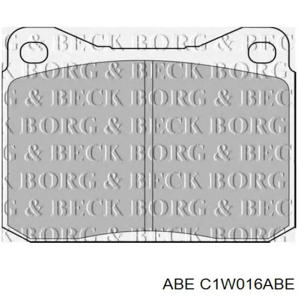 Колодки гальмівні передні, дискові C1W016ABE ABE