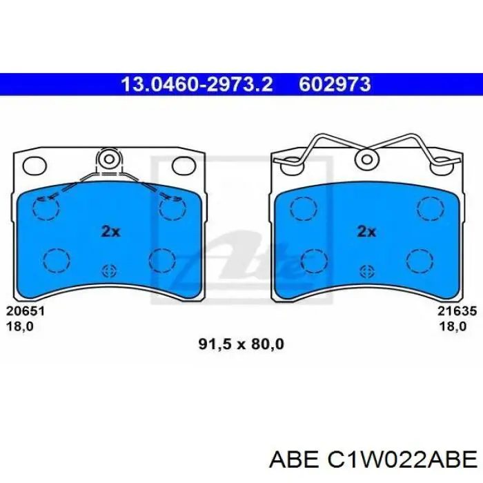 Купити C1W022ABE ABE Колодки гальмівні передні, дискові