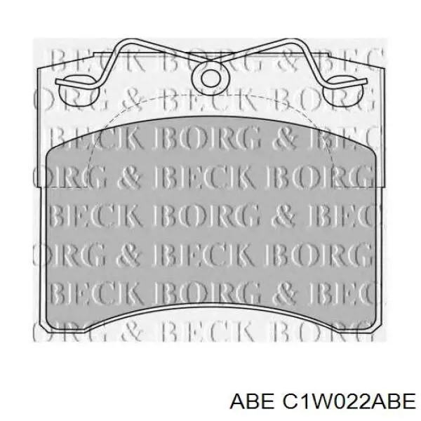 Передні тормозні колодки C1W022ABE ABE