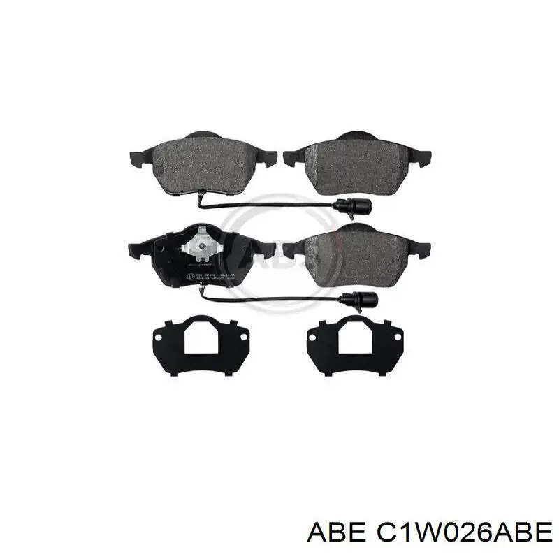 Гальмівні колодки ABE C1W026ABE ціна, від 21.10 USD